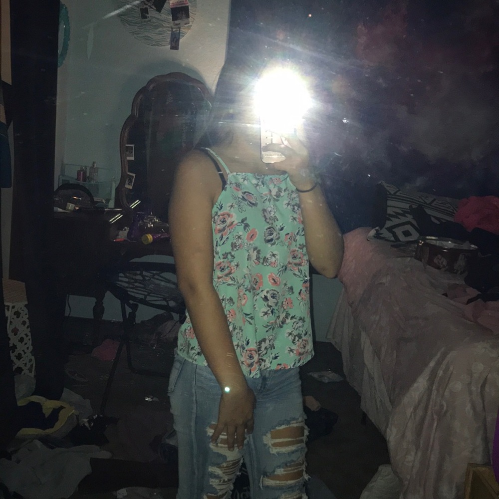 Floral tank top